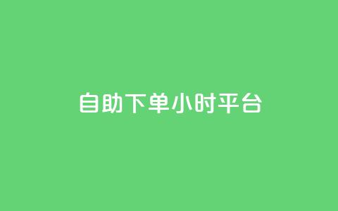 自助下单24小时平台 - 全天候自助下单平台让您随时畅享服务~ 第1张 自助下单24小时平台 - 全天候自助下单平台让您随时畅享服务~ 第1张